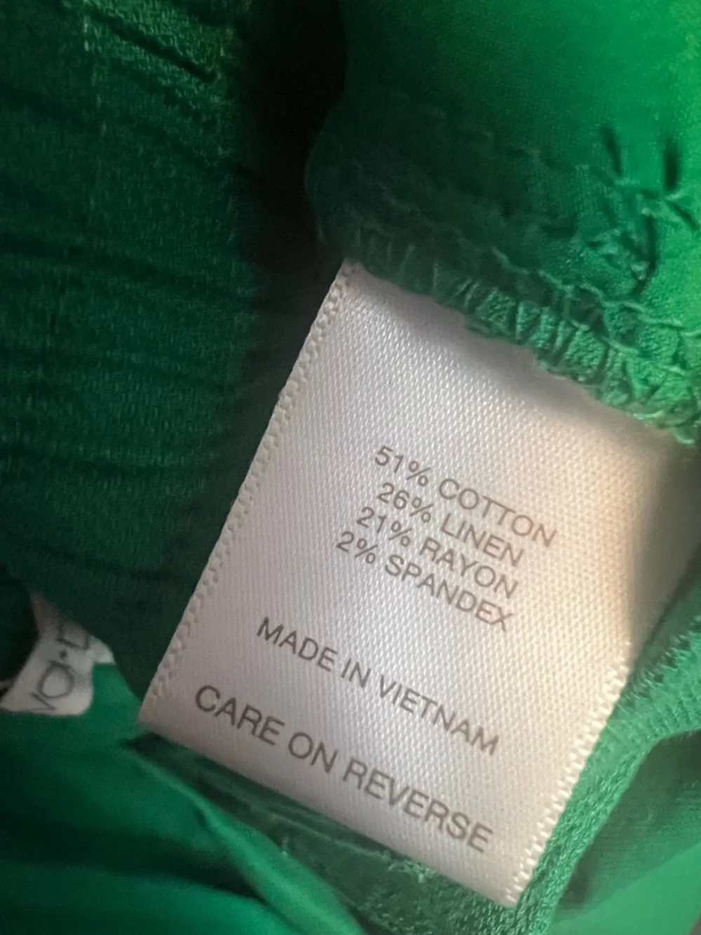 NY&Co High-Waist Wide Leg Leaf Green Linen Trousers - Picture 3 of 4